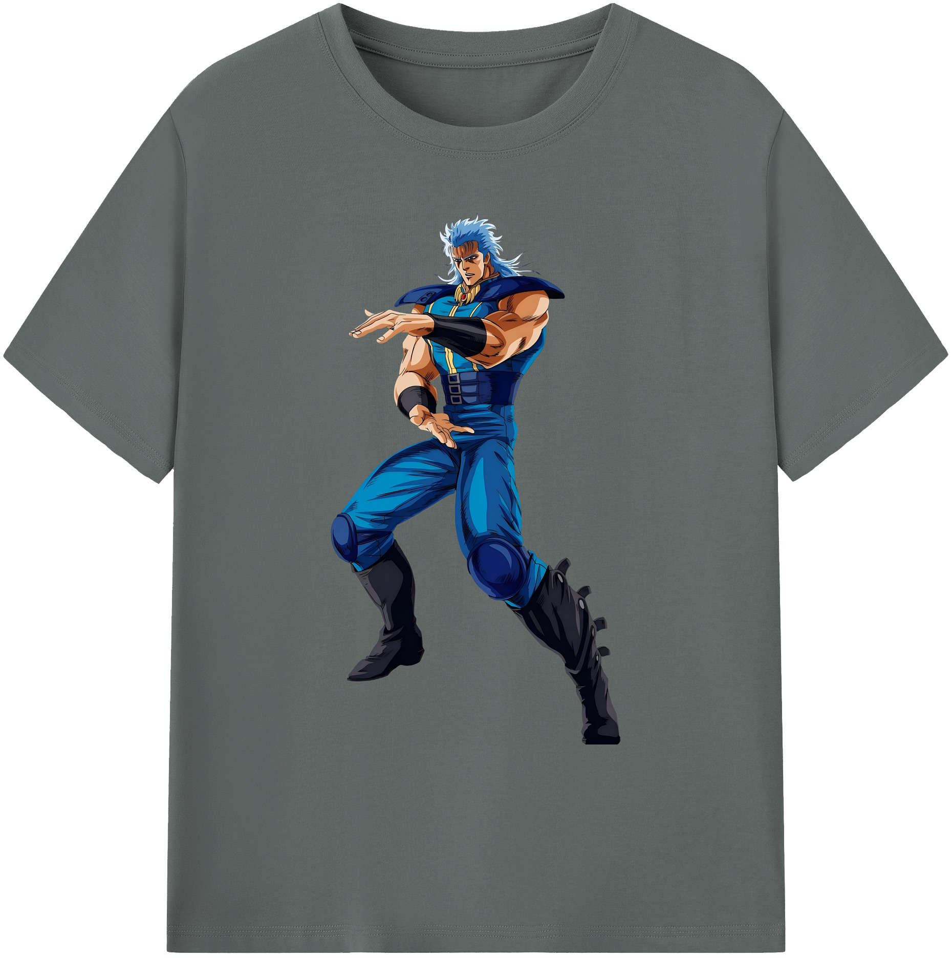 （画像用） 北斗の拳 Fist of the North Star 綿100％ メンズ半袖Tシャツ｜肌触りやわらか＆通気性
